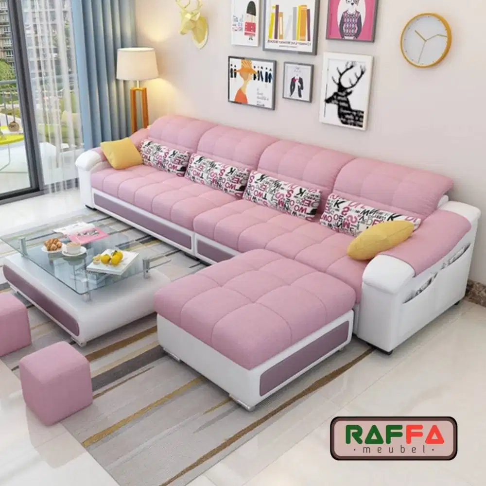 Sofa Minimalis L Shape - Sofa Set Modern - Sofa Set Ruang Tamu - Sofa