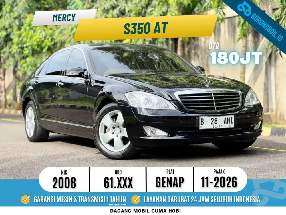 Mercedes benz S350 AT 2008 Hitam