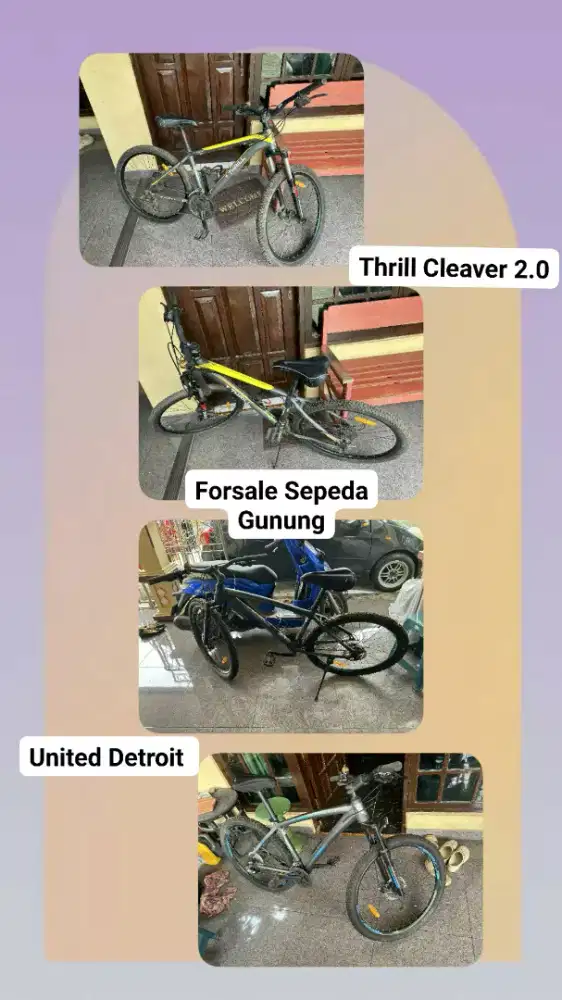 Forsale Sepeda Gunung Thrill dan United
