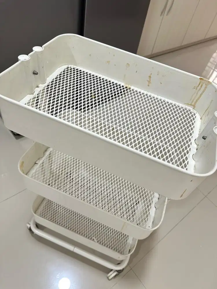 Rak troly Ikea beroda / kitchen trolly ikea / rak 3susun preloved