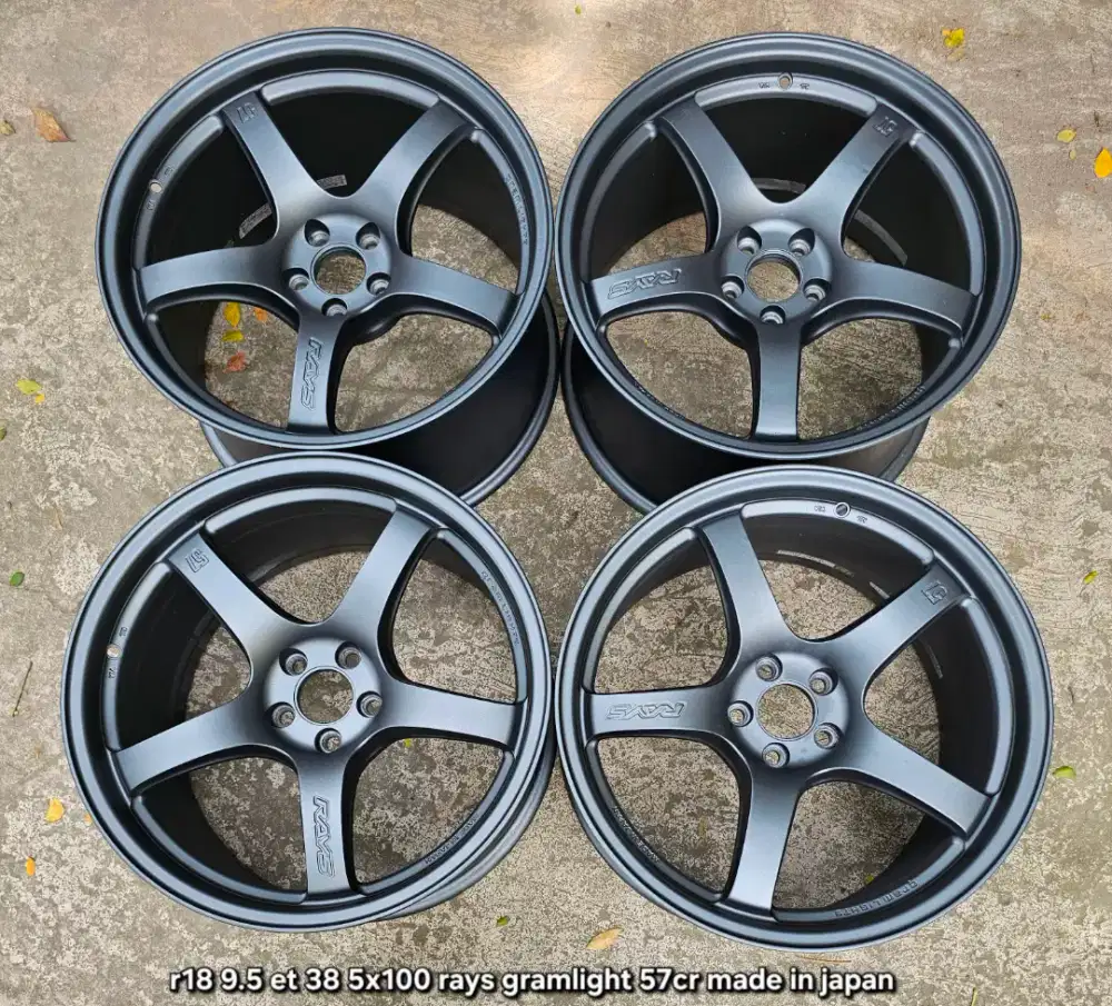 Velg ring 18 pcd 5x100 original rays gramlight 57cr