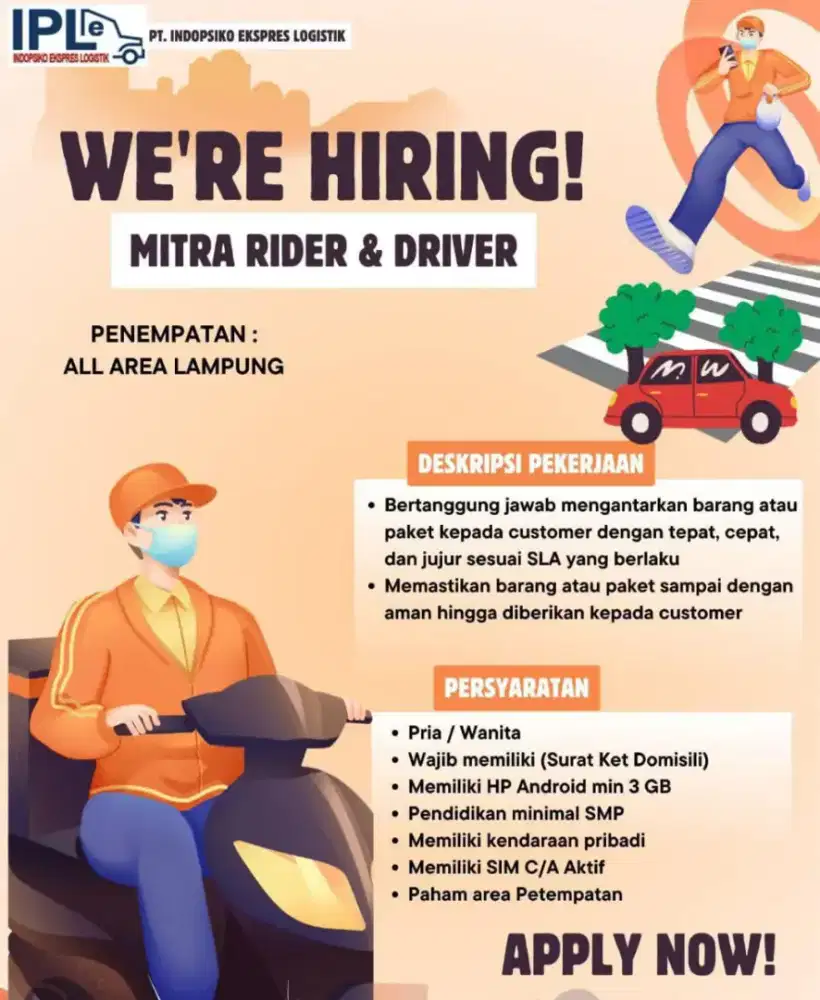 Lowongan kerja kurir SPX express