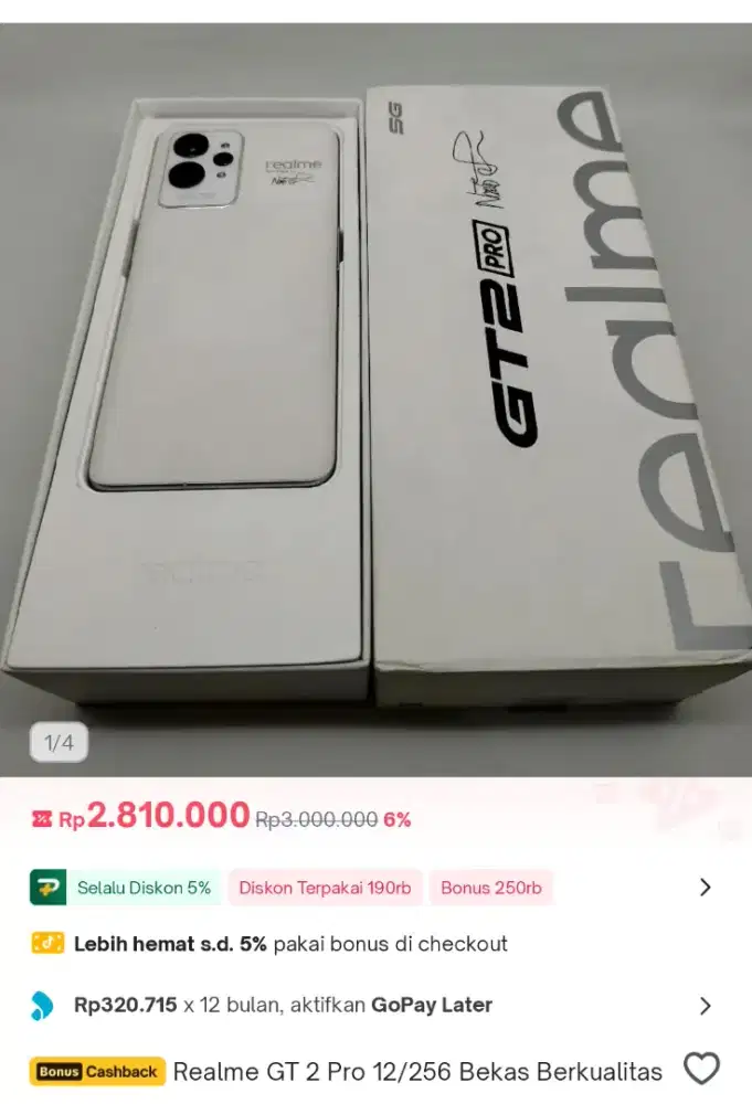 REALME GT 2 PRO 12/256