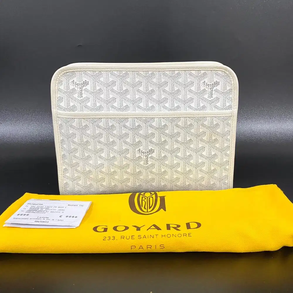 Goyard Jouvence White Clutch Bag