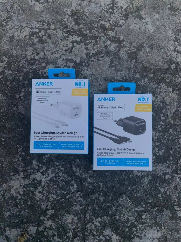 ANKER Zolo Charger Set 20W with Type-C to Lightning Cable 3ft - B2699