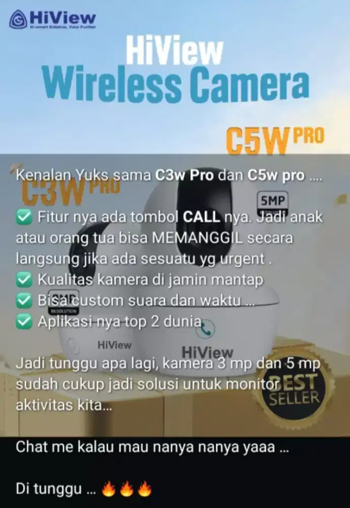 smart cctv hiview wifi kamera 5mp