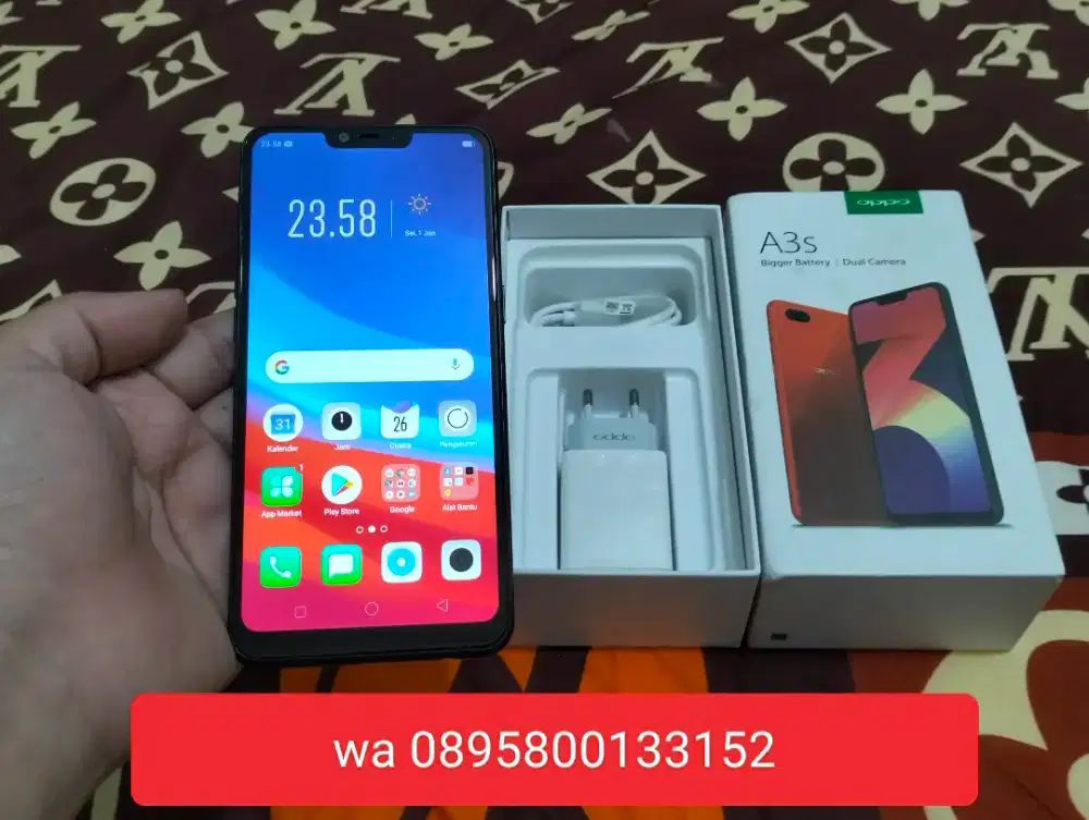 OPPO A3S RAM 4GB / 64GB 4G LTE Duos 6,2in Face iD Mulus BUTUH UANG