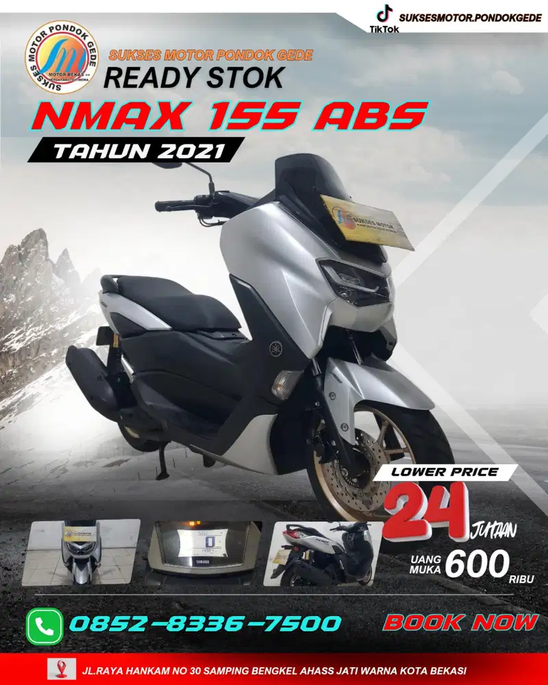 DP 600 RIBU YAMAHA NMAX 155 ABS TAHUN 2021 BERGARANSI