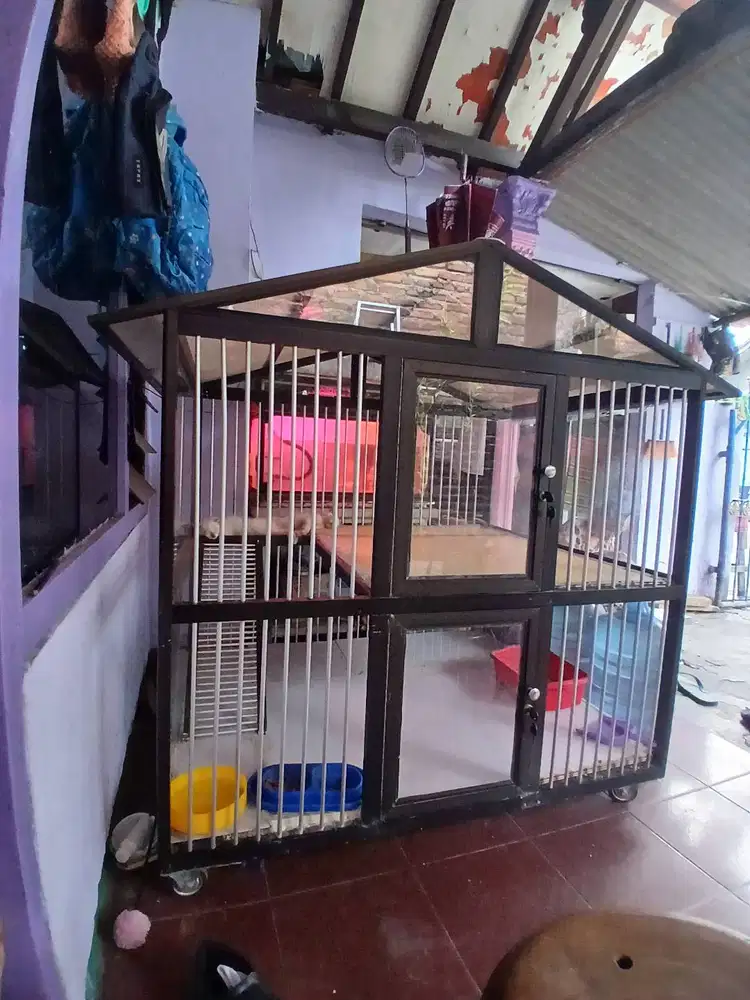 Kandang kucing alumunium  600 nett