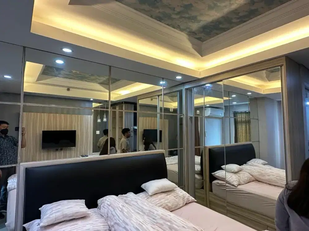 dijual cepat apartemen green lake sunter,studio,furnished lengkap,luas 20,harga 320 juta nego,best view