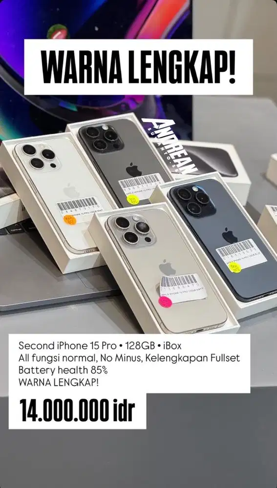 Second Iphone 15 Pro 128GB iBox