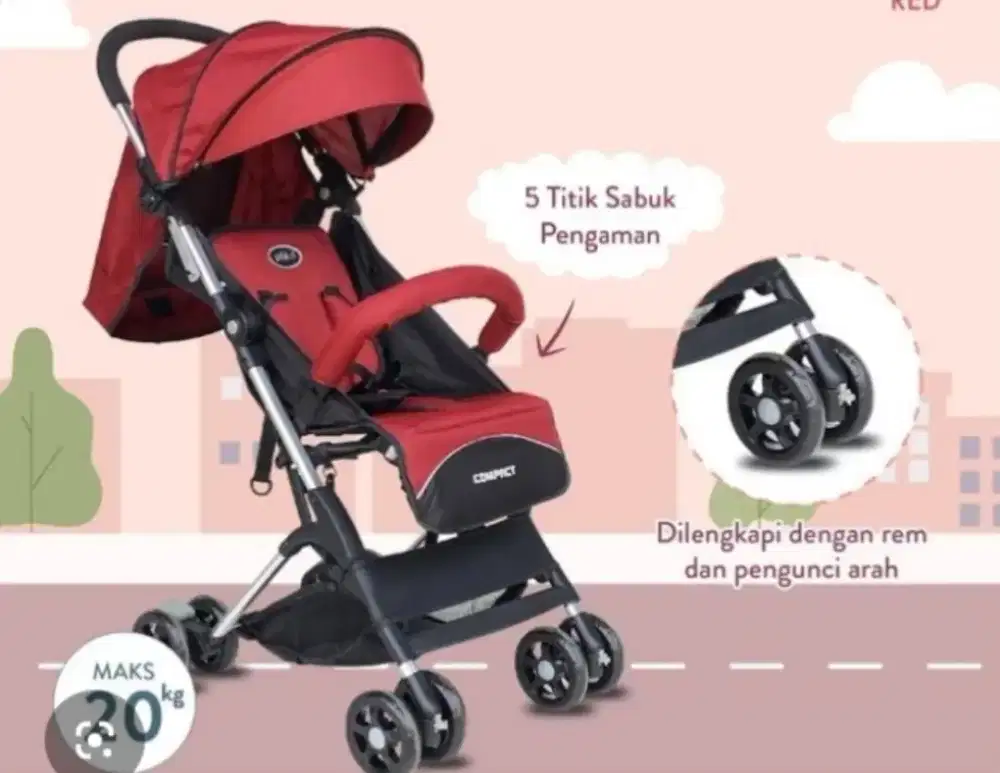 stroller multifungsi pliko