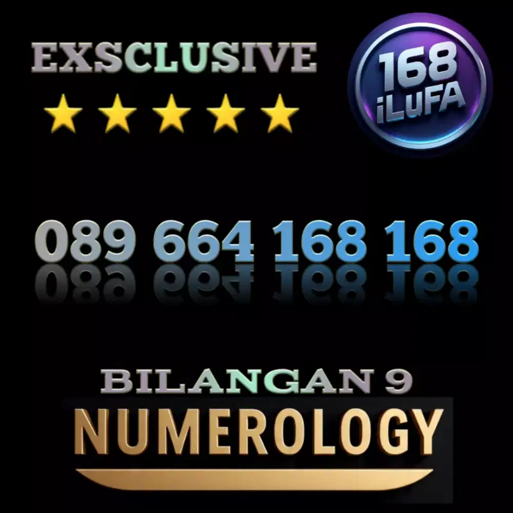 Nomor Cantik Premium Super Hoki Exsclusive Three Indosat Spesial 168