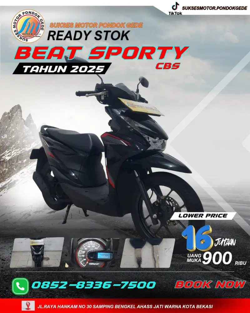 HONDA BEAT SPORTY CBS TAHUN 225 DP 900 RIBU
