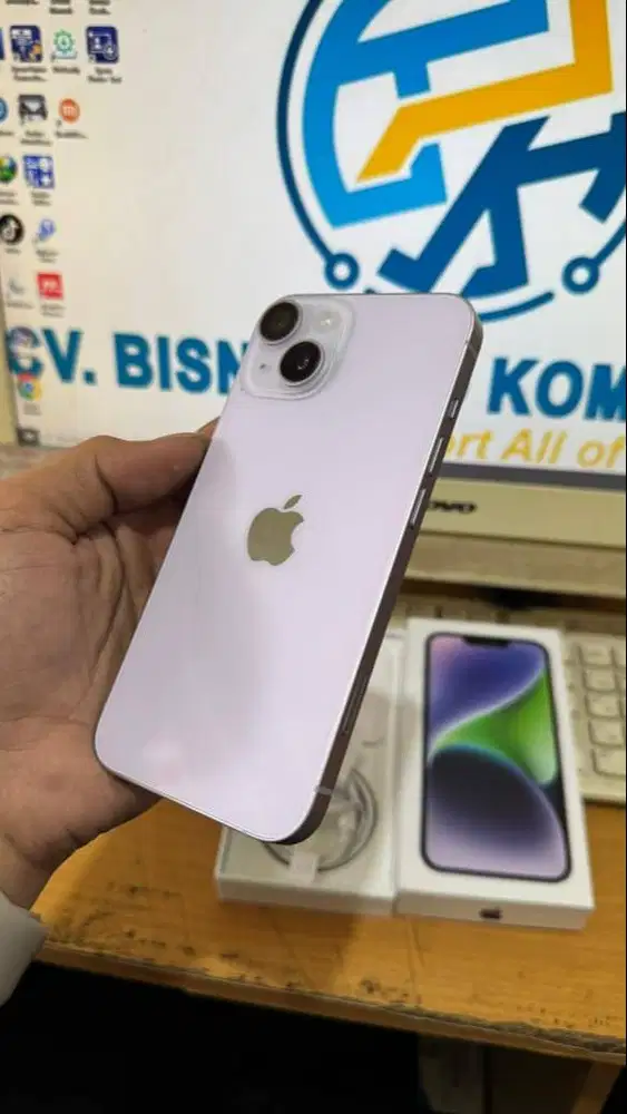 Bismillah dijual Iphone 14 inter warna Purple 128GB