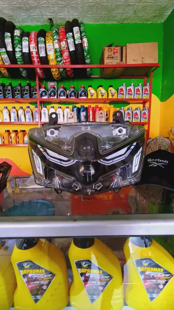 Lampu reflektor nmax neo turbo fullset original copotan plus alis Rgb