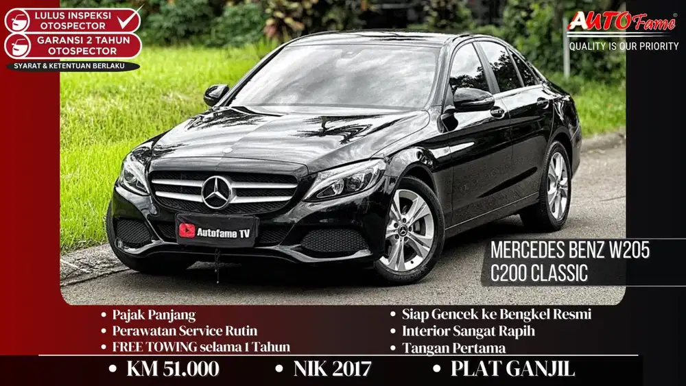Mercedes Benz W205 C200 Classic NIK 2017