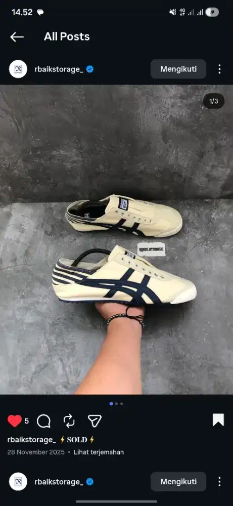 Sepatu onitsuka tiger meksiko 66