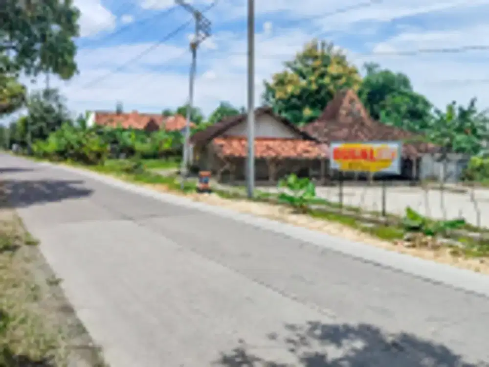 DIJUAL 2 BIDANG TANAH DENGAN TOTAL LUAS 9570 M2 BERIKUT BANGUNAN - GROBONGAN