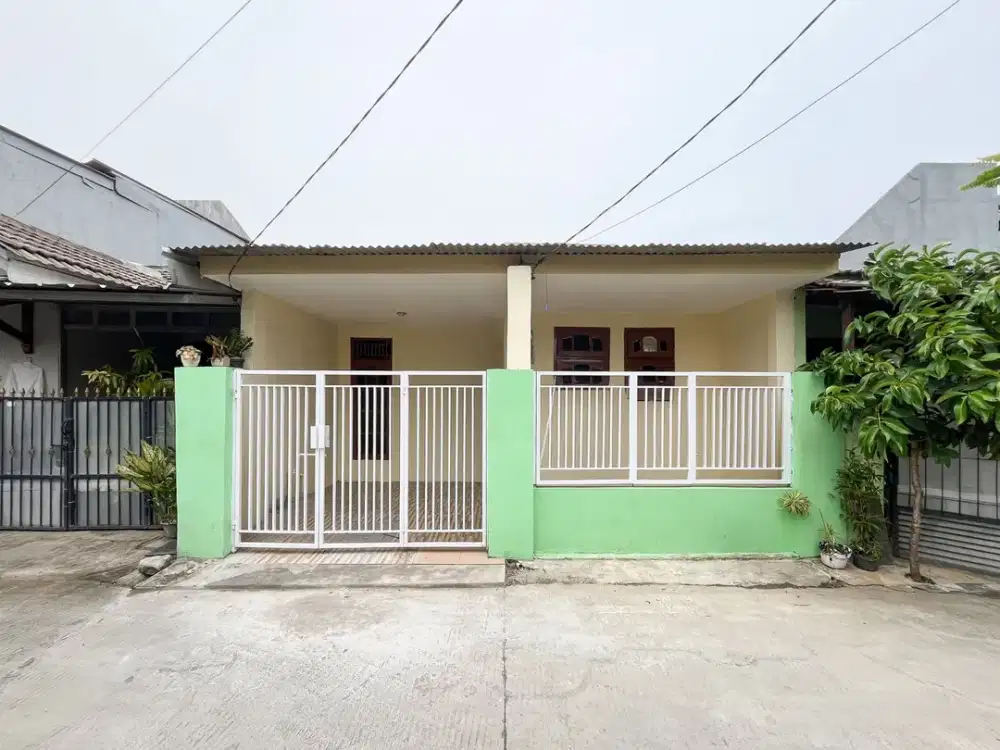 Rumah 1 Lantai Akses Dekat Stasiun Bekasi Siap KPR Hadap Timur J-39239
