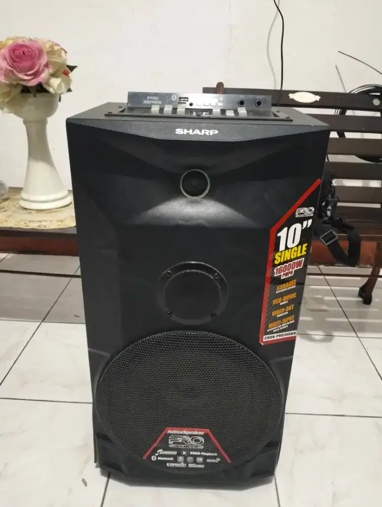 Speaker bluetooth sharp 10inch normal