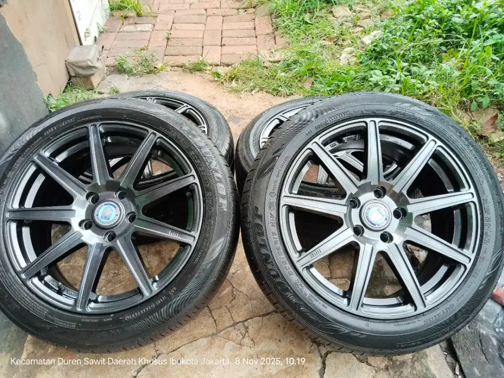 Velg HRE racing R17 pcd 5X114 plus ban Dunlop enasev 205/55/17