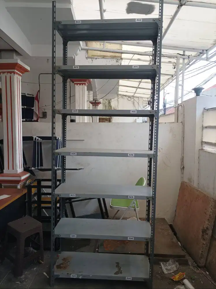 Jual Cepat Rak Besi Siku Lubang Ukuran 100 x 40 x 270 Cm