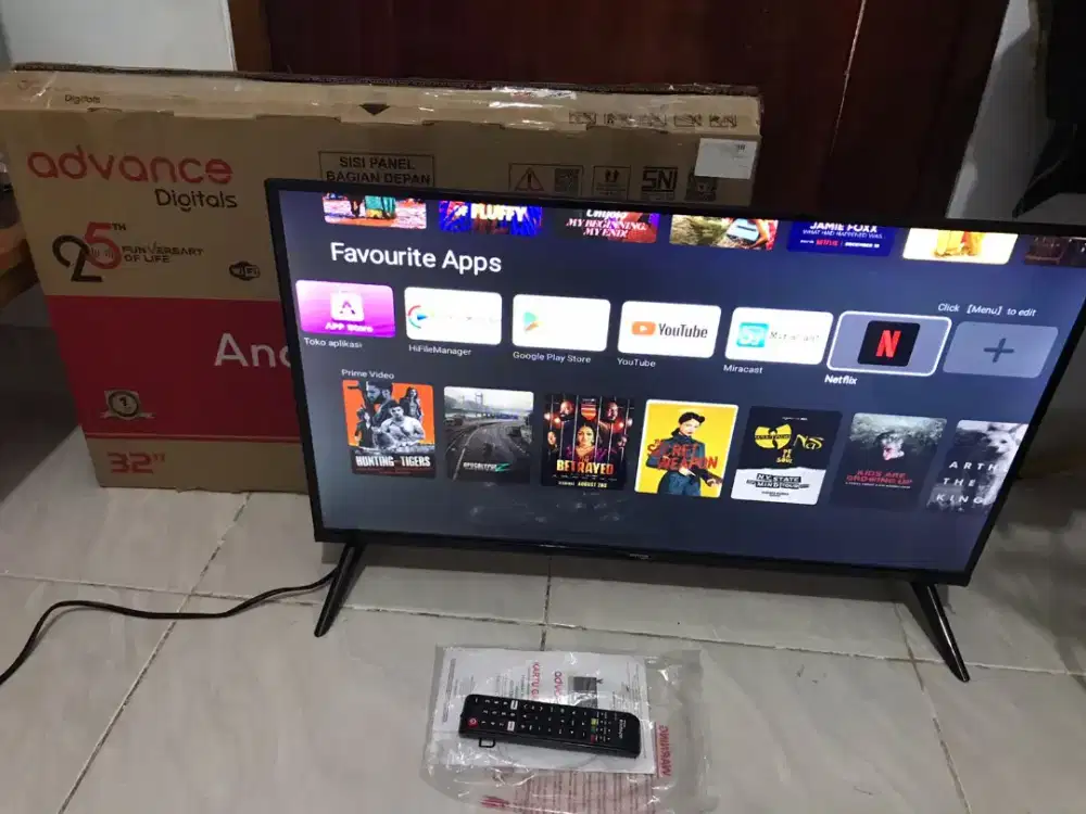 TV android advance  32 inc new model