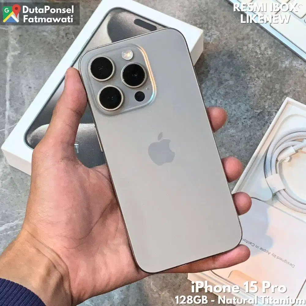 BH 91% IPHONE 15 PRO 128GB IBOX LIKENEW LENGKAP
