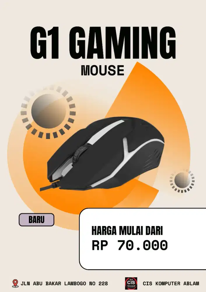 jual mouse G1 GAMING