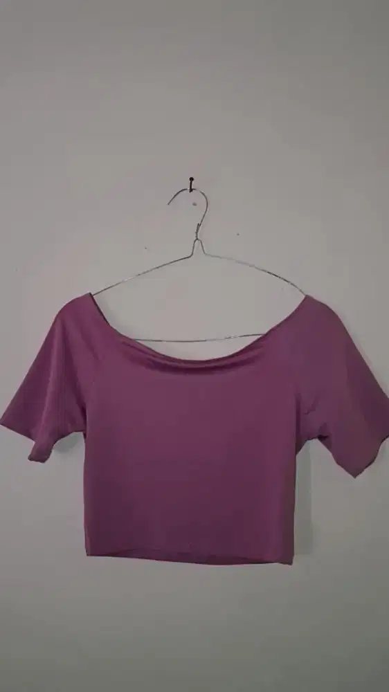 Baju Crop Unggu