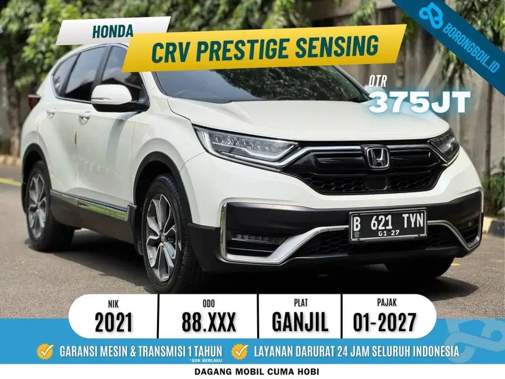 Honda CRV 1.5 Prestige Turbo Sensing AT 2021 Putih