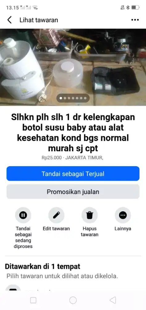 Slhkn plh slh 1 dr kelengkapan botol susu baby atau sblh nya kond hdp
