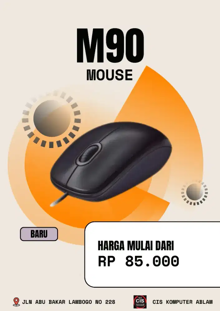 jual mouse M90 dengan harga 85.000