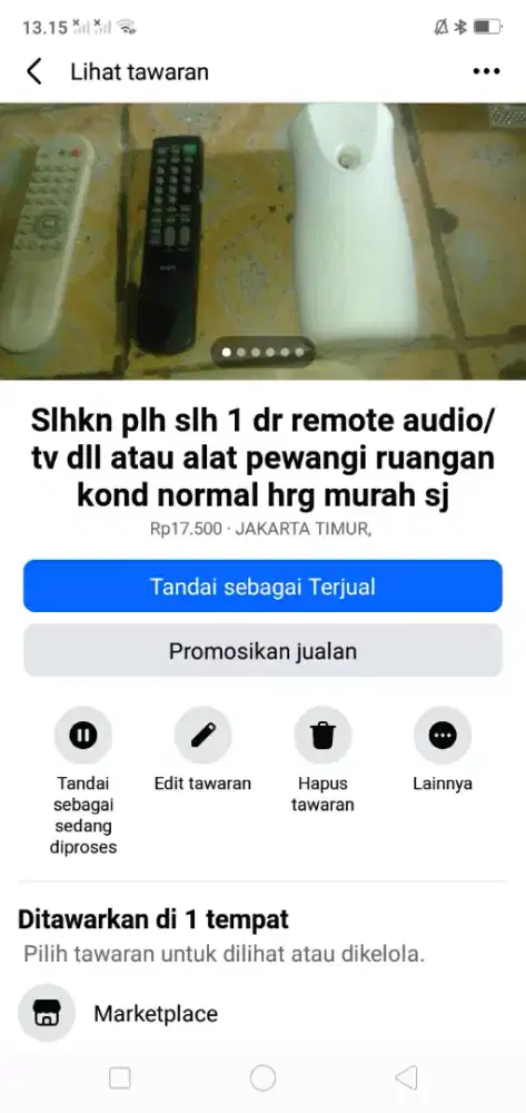 Slhkn plh slh 1 dr remote tv/audio serba guna atau sblh nya murah sj