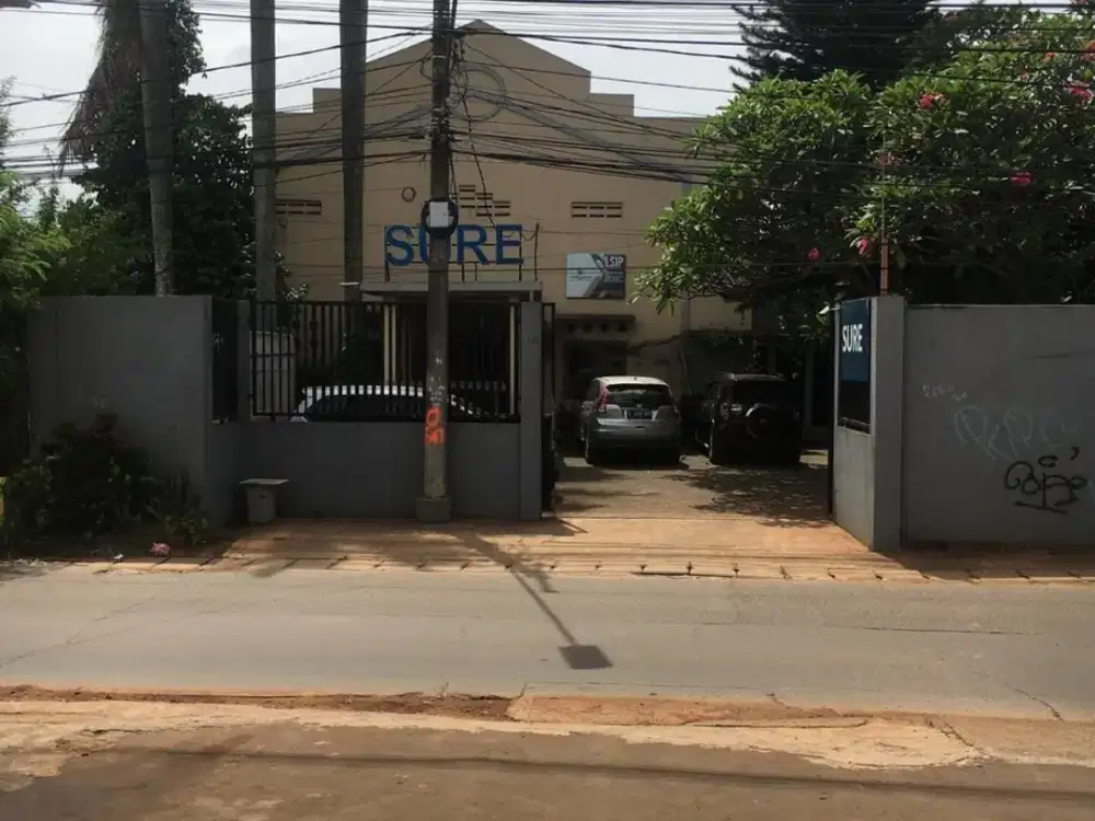 DIJUAL CEPAT BANGUNAN OFFICE DAN GUDANG DI BINONG CURUG JALAN UTAMA