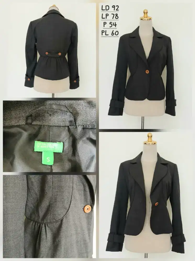 Blazer wanita United Colors Of Benetton size S, preloved