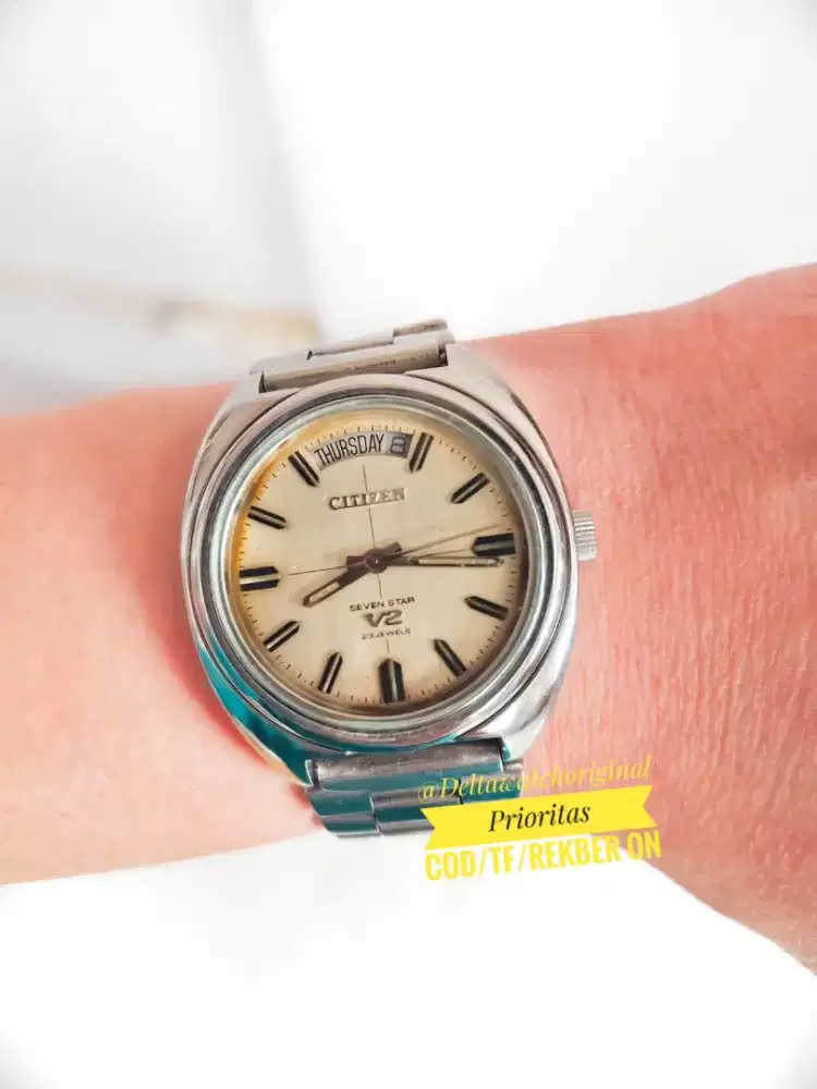 Vintage Citizen Seven Star V2 Automatic Grey All Original