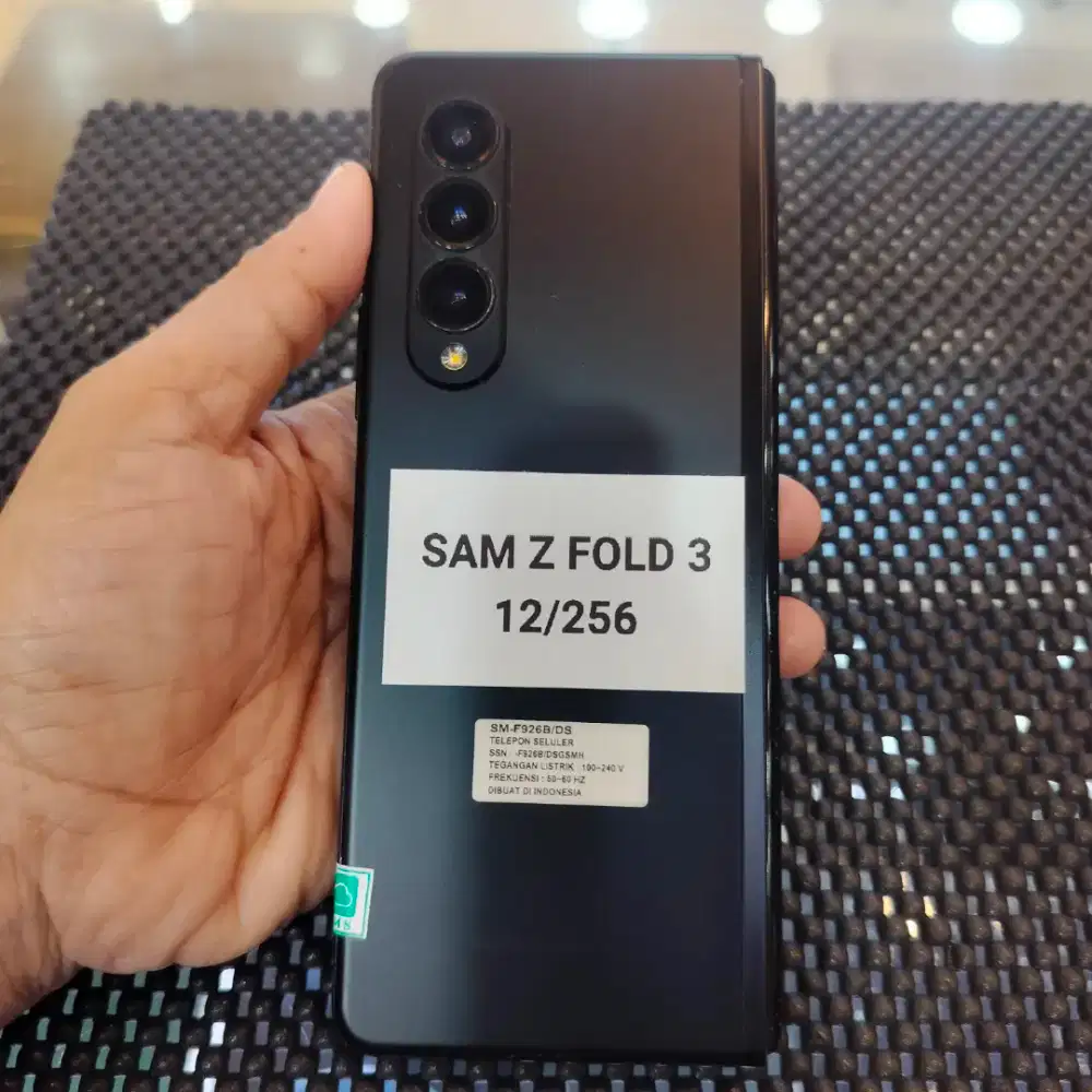 Samsung z fold 3 12/256 mulus lengkap