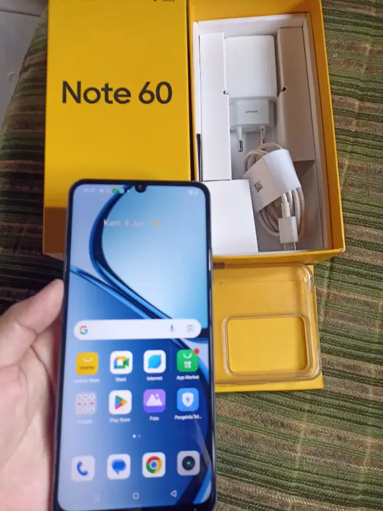 Realme note 60 ram 4/64 fullset bagus