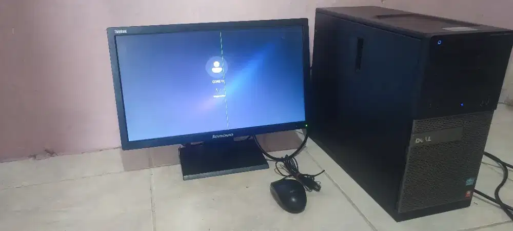 PC core i3 bonus monitor 20in lenovo