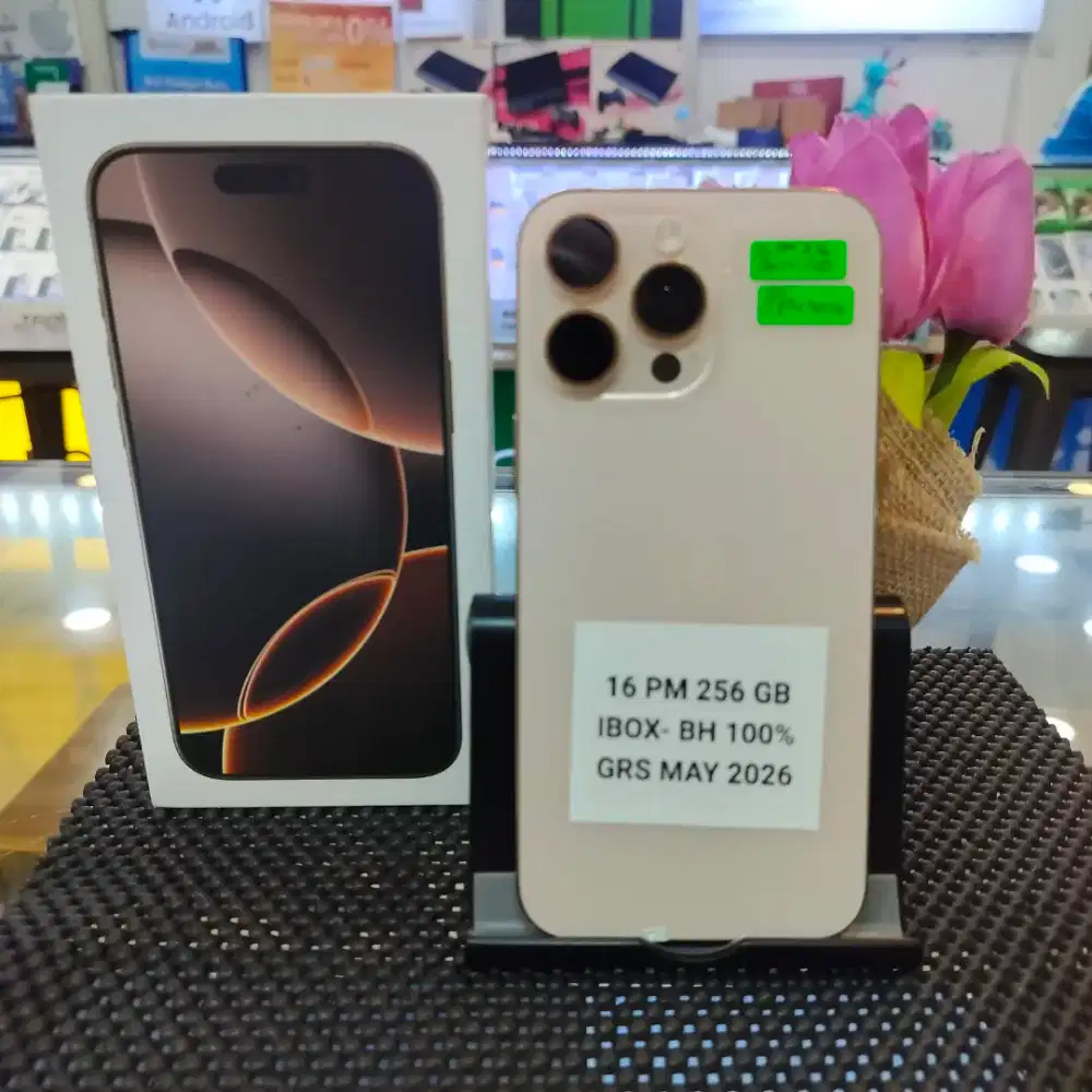 iPhone 16 pro max 256gb iBox bh 100% garansi s/d may