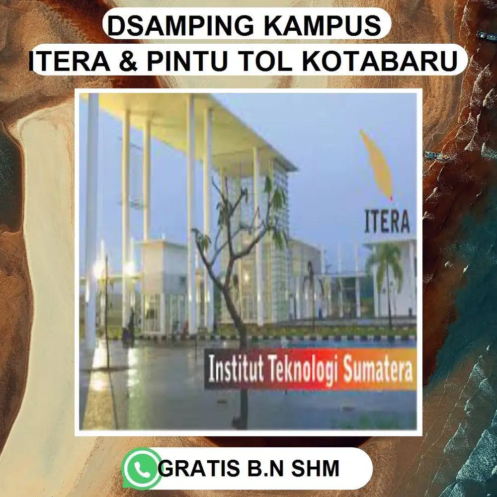 TANAH DEKAT DARI KAMPUS ITERA COCOK BUAT INVESTASI