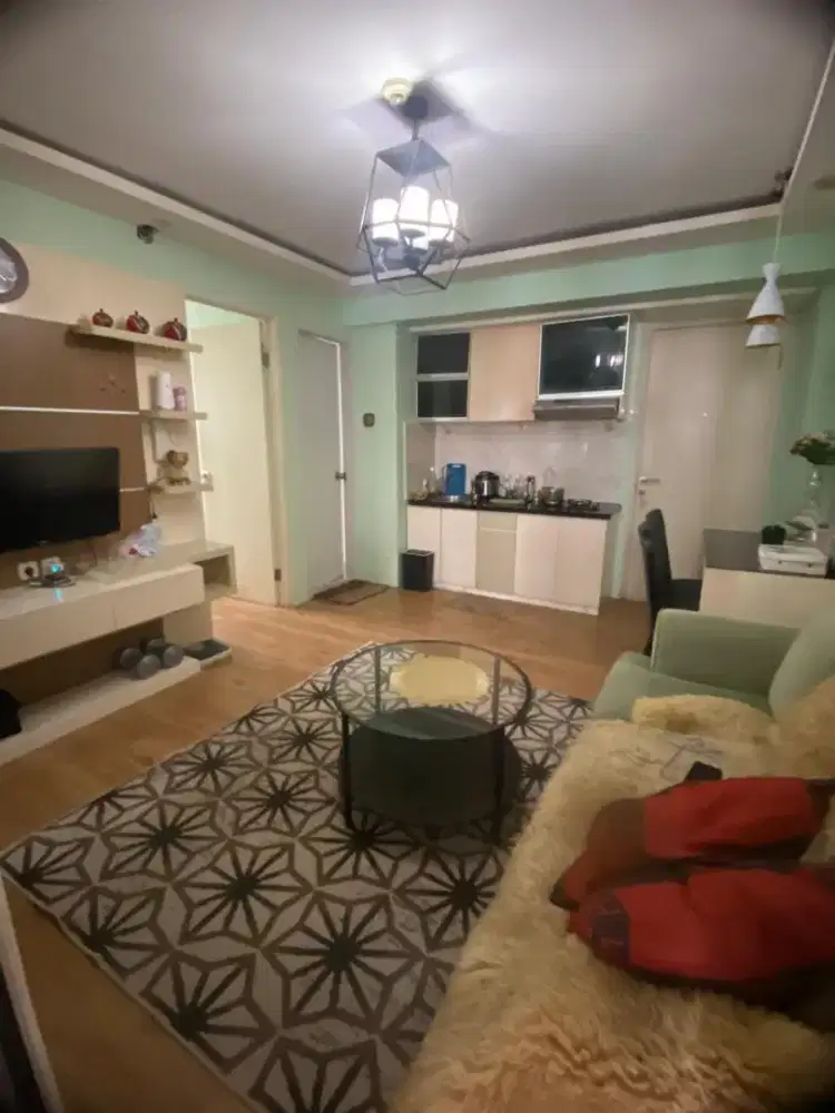 Sewa Murah Tahunan 3 Bedroom Bagus Furnish Apartemen Bassura City