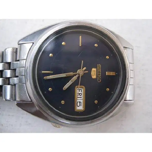 Vintage jam tangan pria Dark blue dial  Seiko S