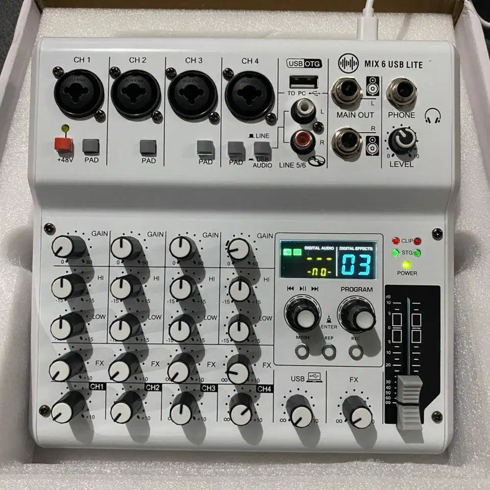 Wave Audio MIX 6 USB LITE - Mixer Audio 6 Channel