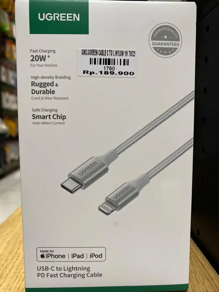 UGREEN CABLE C TO L NYLON 1M