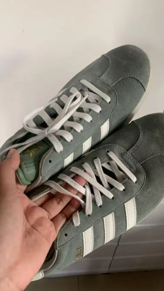 Adidas Gazelle Silver Green