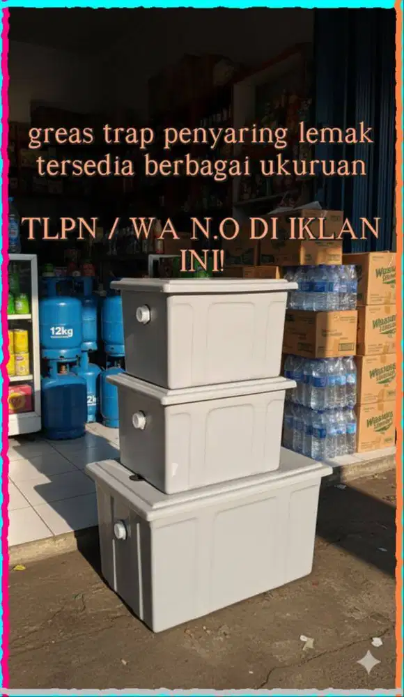 grease trap FIBERGLASS - GRESTREP BERKUALITAS