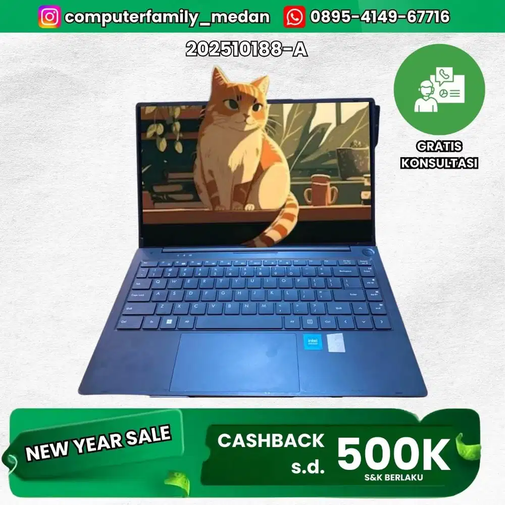 ZYREX ULTRA N100 8GB SSD256GB+128GB BACKLITE GARANSI RESMI LIKE NEW OK